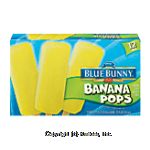 Blue Bunny Blue Ribbon Classics banana pops, 12 bars Center Front Picture