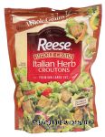 Reese Whole Grain premium large cut italian herb croutons Center Front Picture