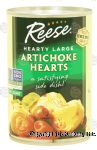 Reese Hearty Large artichoke hearts, 5-7 count Center Front Picture