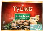 Ty Ling Imported smoked mussles in cottonseed oil, salt added Center Front Picture