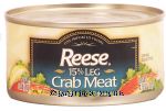 Reese  crab meat 15% leg Center Front Picture