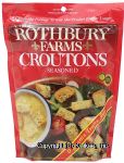 Rothbury Farms  restaurant style seasoned croutons reclosable package Center Front Picture