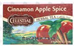 Celestial Seasonings  cinnamon apple spice caffeine free herb tea, 20-bags Center Front Picture