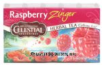 Celestial Seasonings Zinger raspberry 100% natural herb tea, caffeine free, 20 tea bags Center Front Picture