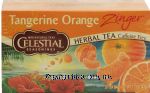 Celestial Seasonings Zinger tangerine orange flavor herbal tea, caffeine free, 20-bags Center Front Picture