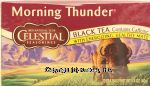 Celestial Seasonings Morning Thunder black tea with energizing, healthy mate, contains caffeine, 20-bags Center Front Picture