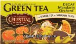 Celestial Seasonings Mandarin Orchard decaf green tea with white tea for smooth taste, natural antioxidant, 20-bags Center Front Picture