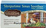 Celestial Seasonings Sleepytime Sinus Soother wellness tea, caffeine free, menthol aroma, 20-bags Center Front Picture