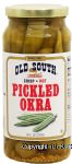 Old South  pickled okra, crisp hot Center Front Picture