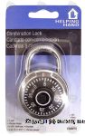 Helping Hand  combination lock, 1-3/4in zinc plated Center Front Picture