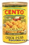 Cento Organic chick peas, ceci beans Center Front Picture