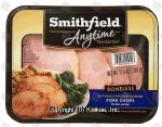 Smithfield Anytime pork chops, boneless, water added, hickory smoked Center Front Picture