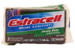 Estracell Brillo heavy duty scrub sponge, more sanitary, 4.5 x 2.75 x 0.8 in Center Front Picture