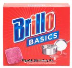 Brillo Basics small size steel wool soap pads Center Front Picture