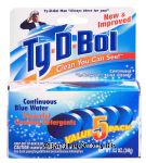 Ty-d-bol  continuous in-between toilet cleaner, continuous blue water, powerful cleaning detergents, 5 pack Center Front Picture