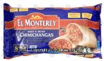 El Monterey  beef & bean chimichangas, 8 pack Center Front Picture