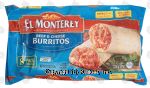 El Monterey  beef & cheese burritos, 8 pack Center Front Picture