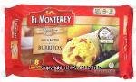 El Monterey Signature egg & bacon burritos, 8 individually wrapped Center Front Picture