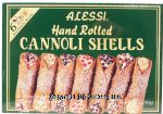 Alessi  cannoli shells, hand rolled, 6-count, sicilian style Center Front Picture