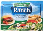 Hidden Valley  original ranch seasoning & salad dressing & seasoning mix makes 32 fl. oz. Center Front Picture