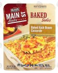 Reser's Main St. Bistro baked hash brown casserole with cheddar cheese top Center Front Picture