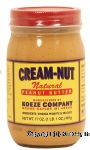 Cream-Nut  natural peanut butter Center Front Picture