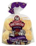 Aunt Millie's Hearth hamburger buns, classic sesame, 8-count Center Front Picture