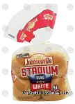 Johnsonville Stadium white hamburger buns, 8-count, sliced Center Front Picture