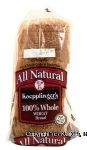 Koepplinger's  100% whole wheat bread, all natural Center Front Picture