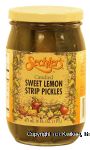 Sechler's  candied sweet lemon strip pickles Center Front Picture