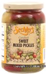 Sechler's  candied sweet mixed pickles Center Front Picture