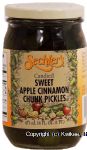 Sechler's  candied sweet apple cinnamon chunk pickles Center Front Picture