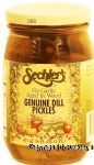 Sechler's  geniune dill pickles, no garlic, aged in wood Center Front Picture