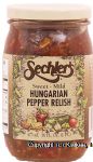 Sechler's  sweet - mild hungarian pepper relish Center Front Picture