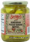 Sechler's  hot hungarian pickled banana peppers Center Front Picture