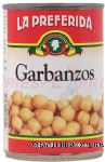 La Preferida  chick peas - garbanzos Center Front Picture