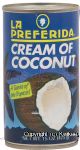 La Preferida  cream of coconut; a taste of the tropics! Center Front Picture