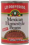 La Preferida  mexican homestyle beans, zesty, frijoles charros Center Front Picture