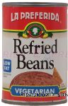 La Preferida  low fat refried beans vegetarian Center Front Picture