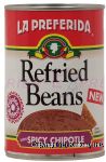 La Preferida  refried beans with spicy chipotle Center Front Picture