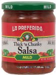 La Preferida  thick 'n chunky salsa mild Center Front Picture