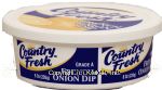 Country Fresh  french onion dip made with sour cream Center Front Picture