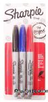 Sharpie  permanent market, fine point, 3 pack, red-blue-black Center Front Picture