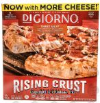 Digiorno Rising Crush three meat; pepperoni, sauasage, beef pizza topping Center Front Picture