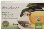 Revolution  organic green tea, estate grown chun mee, china sencha and indulgashinna teas, 16 flow through bags Center Front Picture