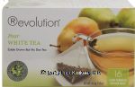 Revolution  pear white tea, estate grown bai mu don tea, 16 flow through infuser bags Center Front Picture