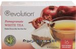 Revolution  pomegranate white tea, estate grown bai mu dan tea, 16-flow through infuser bags Center Front Picture