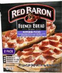 Red Baron Singles french bread, pepperoni pizzas, 2 pizzas Center Front Picture