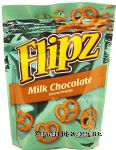 Flipz  milk chocolate covered pretzels Center Front Picture