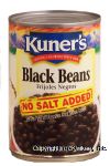 Kuner's  black beans, no salt added Center Front Picture